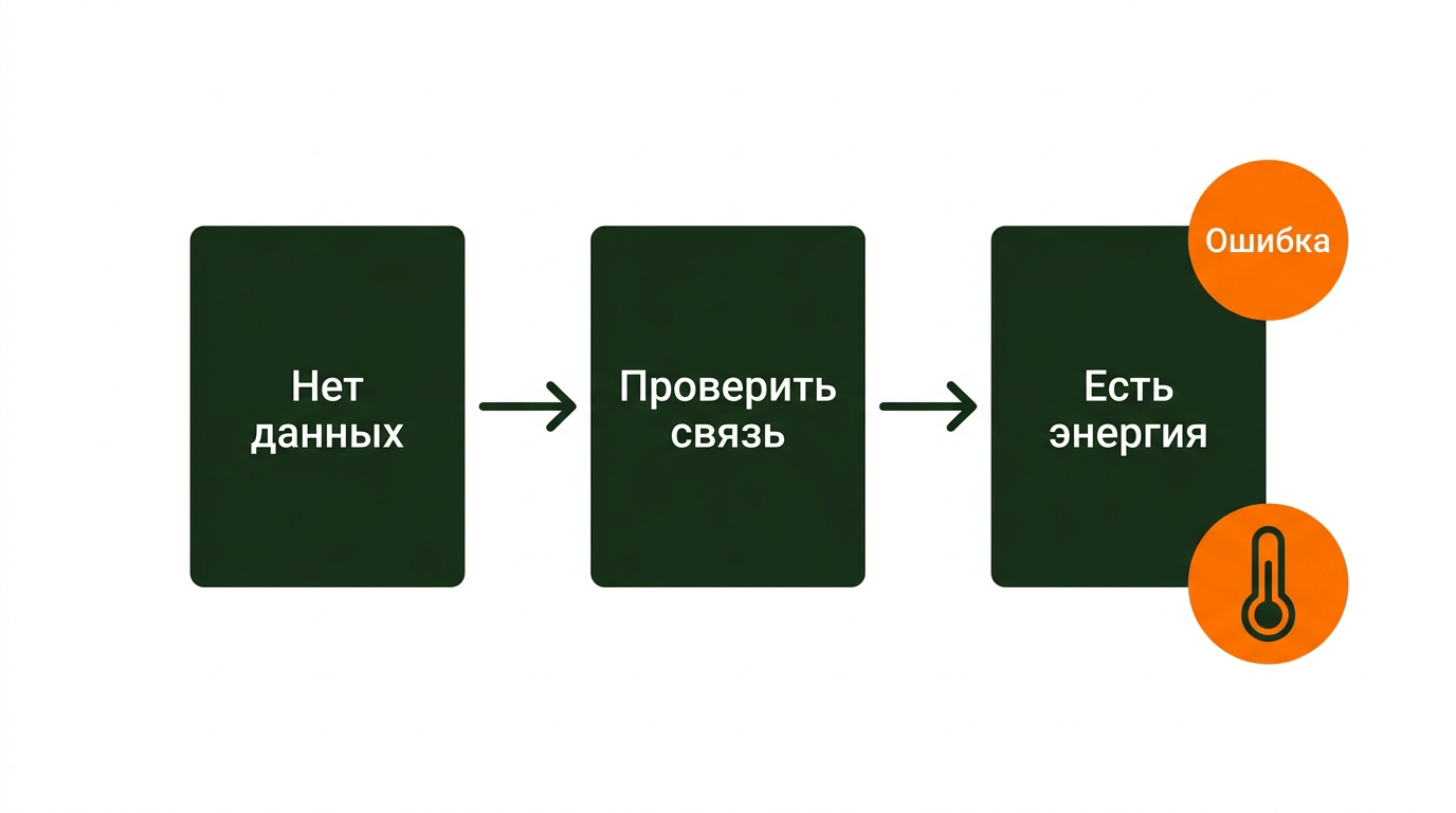 Схема проверки уведомлений мониторинга солнечной станции
