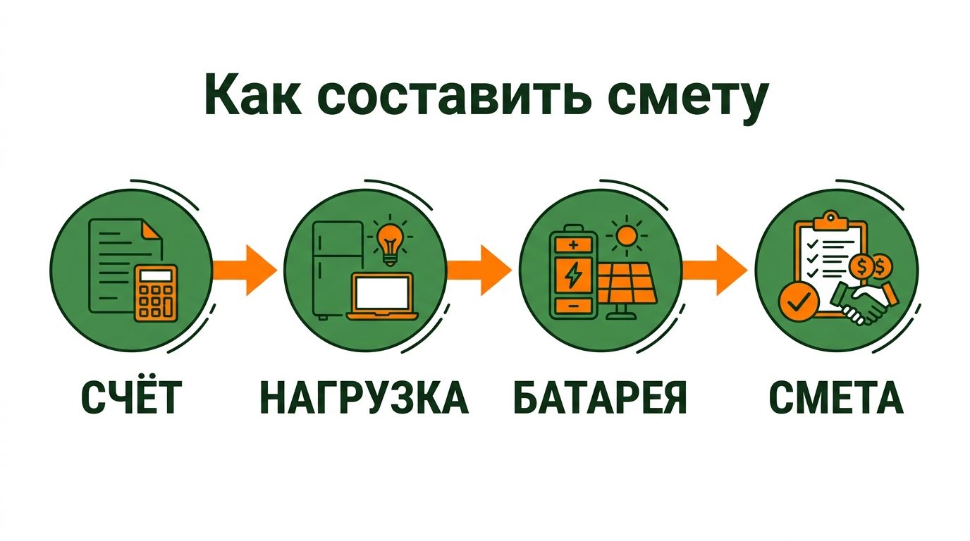 Порядок составления сметы солнечной станции